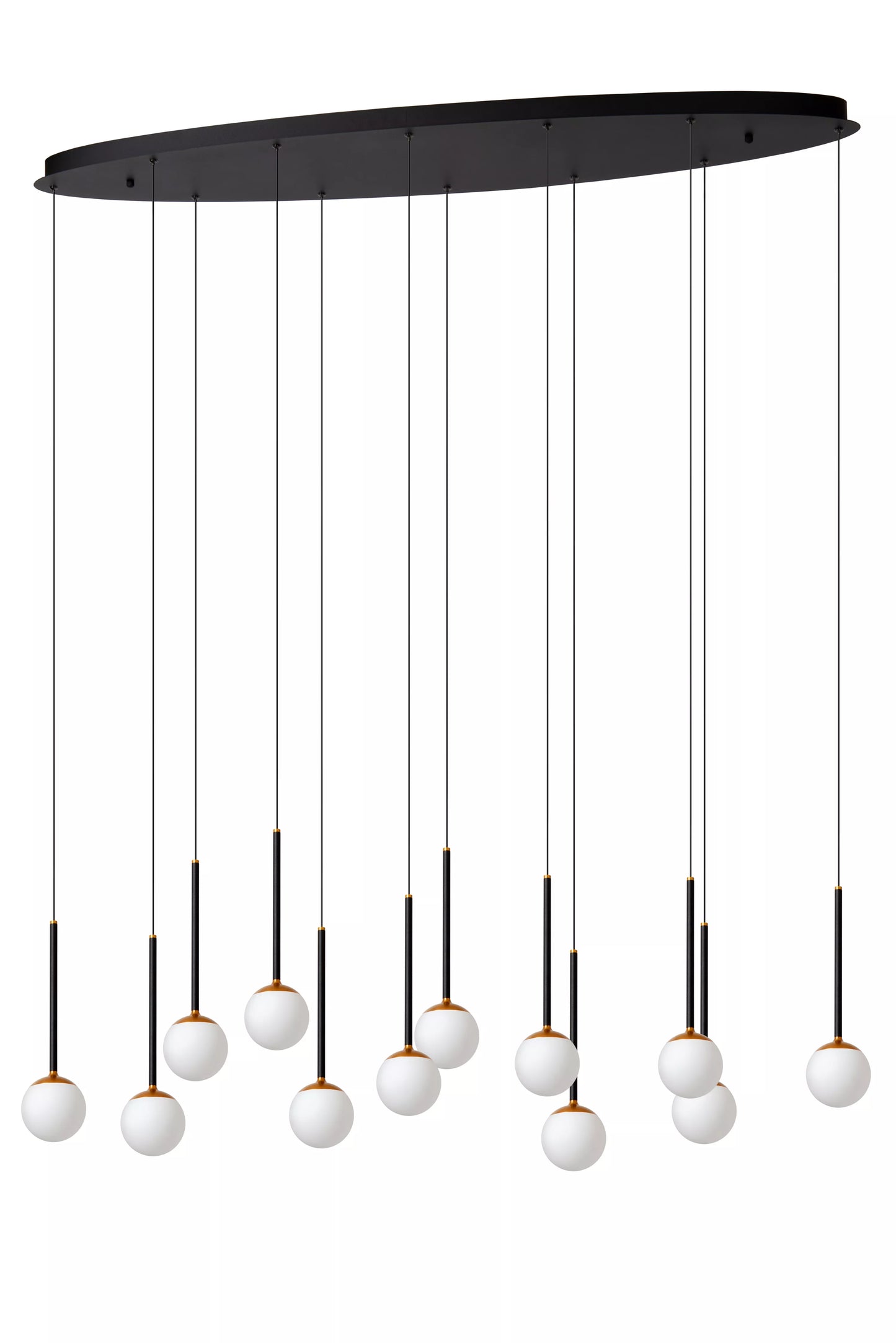 Lucide CALINA - Pendant light - LED Dim. - CCT - 12x7W 2200K/3300K - With replaceable LED module - Black | Premium
