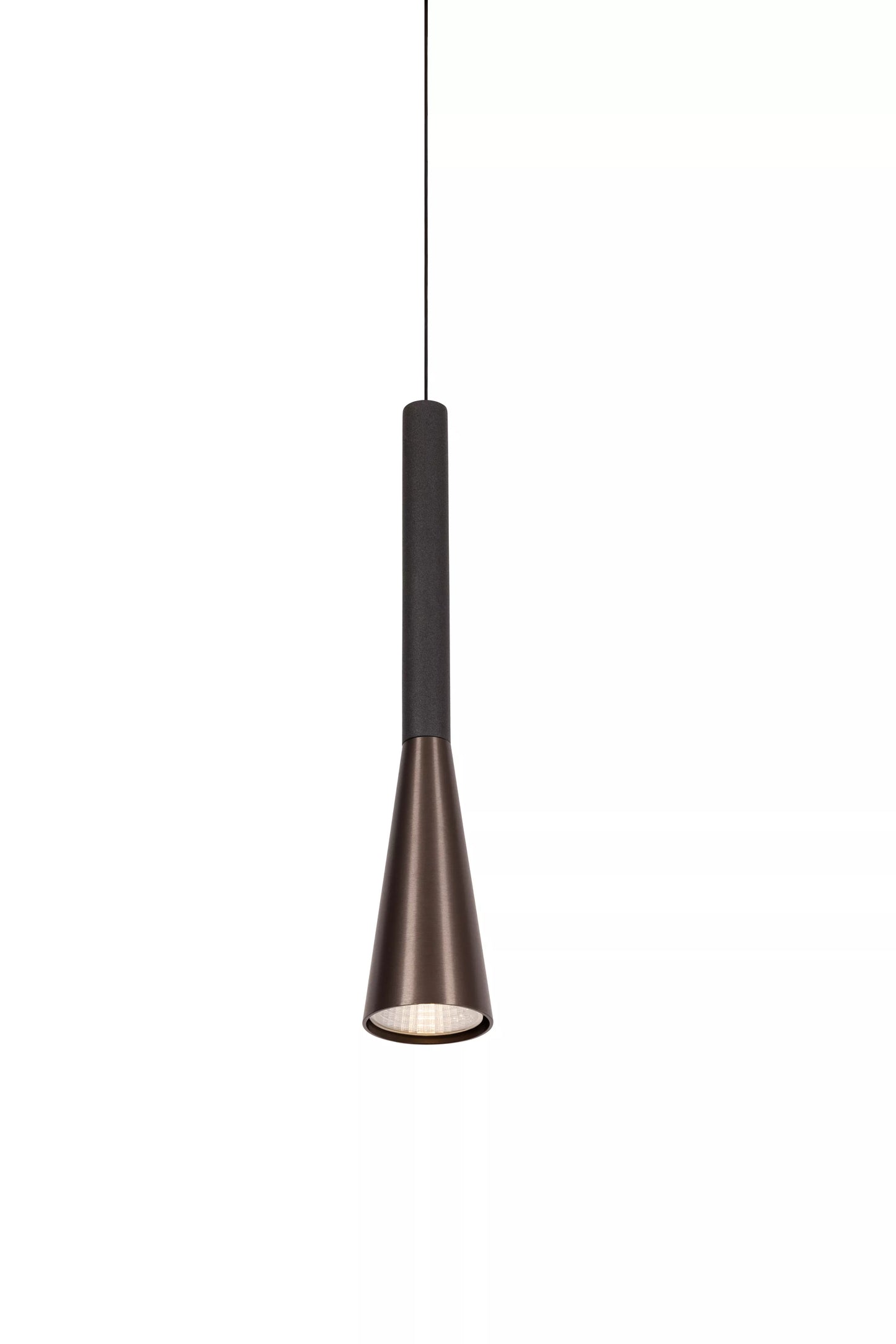 Lucide JOAKIM - Pendant light - Ø 7,7 cm - LED Dim. - CCT - 1x7W 2700K/4000K - With replaceable LED module - Coffee | Premium