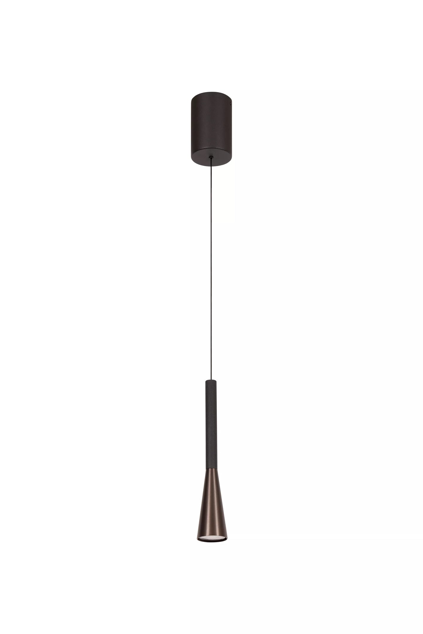 Lucide JOAKIM - Pendant light - Ø 7,7 cm - LED Dim. - CCT - 1x7W 2700K/4000K - With replaceable LED module - Coffee | Premium