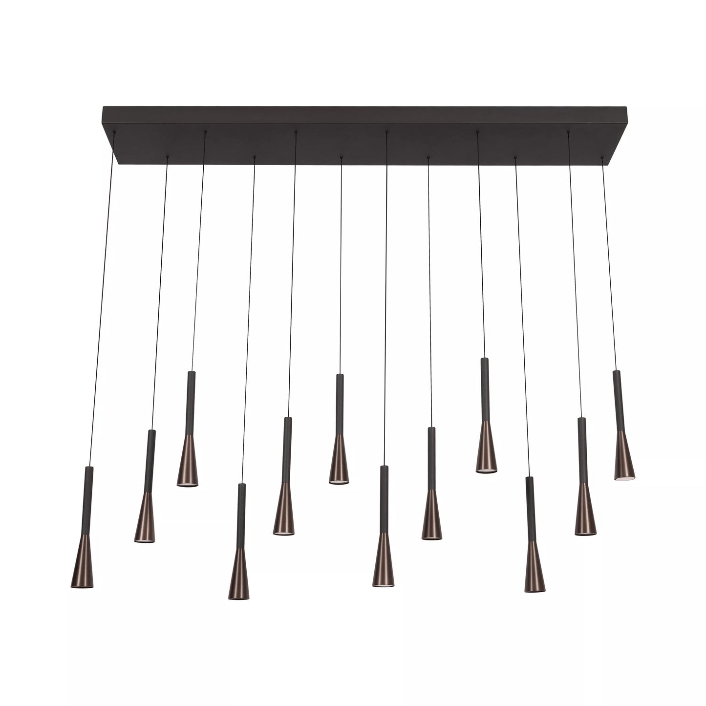 Lucide JOAKIM - Pendant light - LED Dim. - CCT - 12x7W 2700K/4000K - With replaceable LED module - Coffee | Premium