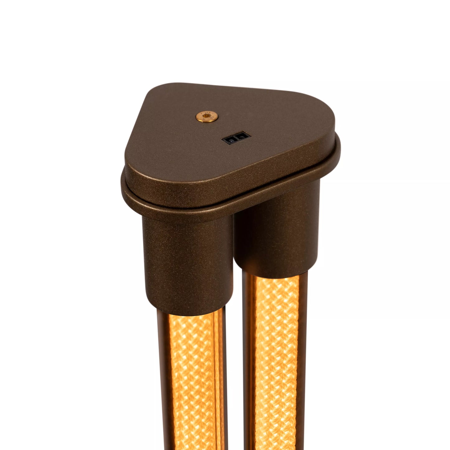 Lucide JANDERIN - Floor lamp - LED Dim. - CCT - 2x17W 2200K/3300K - Hand Wave Sensor - Champagne Color | Vibes