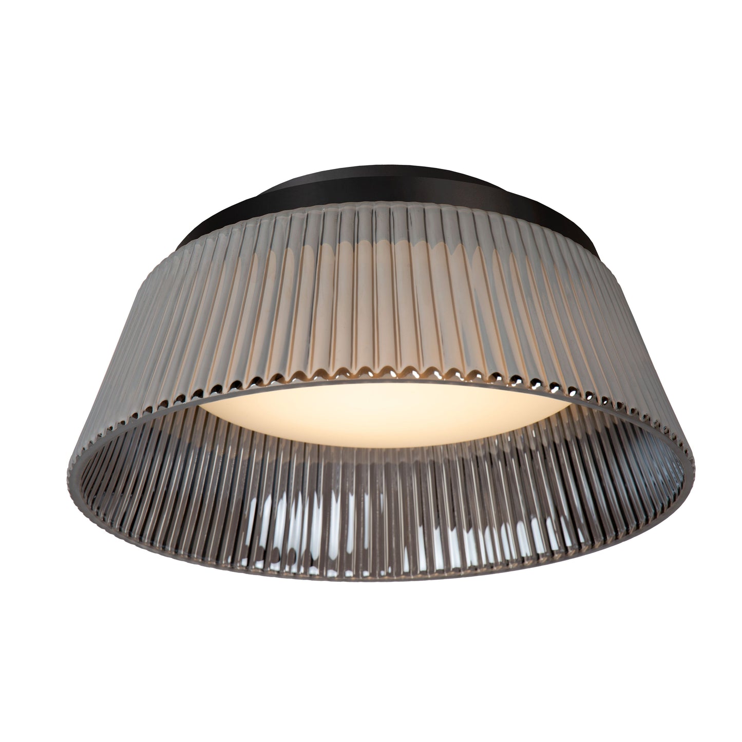 Lucide VIXI - Flush ceiling light - Ø 35 cm - LED Dim. - 1x17,6W 2900K - Smoke Grey