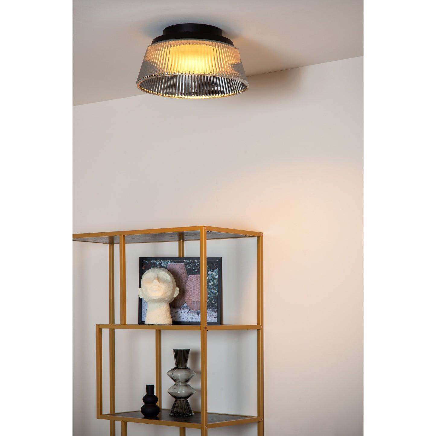 Lucide VIXI - Flush ceiling light - Ø 35 cm - LED Dim. - 1x17,6W 2900K - Smoke Grey