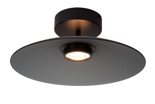 Lucide MENGA - Flush ceiling light - Ø 40 cm - LED Dim. - 1x12W 2700K - Smoke Grey