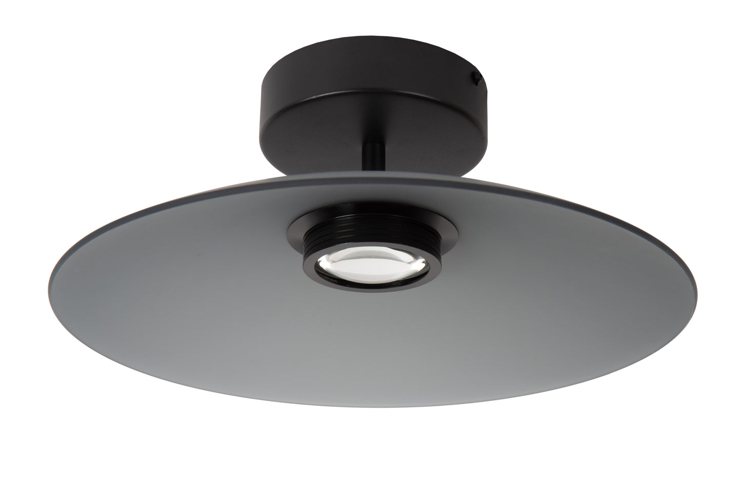 Lucide MENGA - Flush ceiling light - Ø 40 cm - LED Dim. - 1x12W 2700K - Smoke Grey