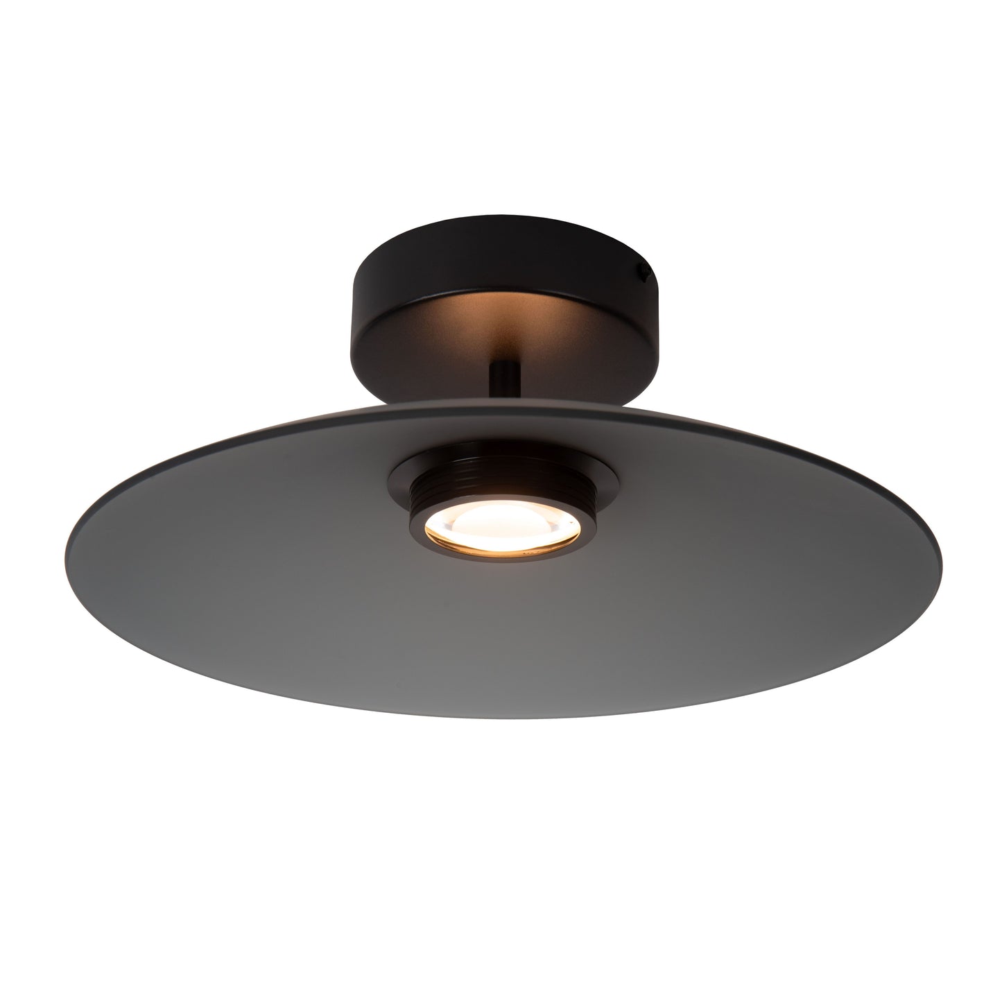 Lucide MENGA - Flush ceiling light - Ø 40 cm - LED Dim. - 1x12W 2700K - Smoke Grey