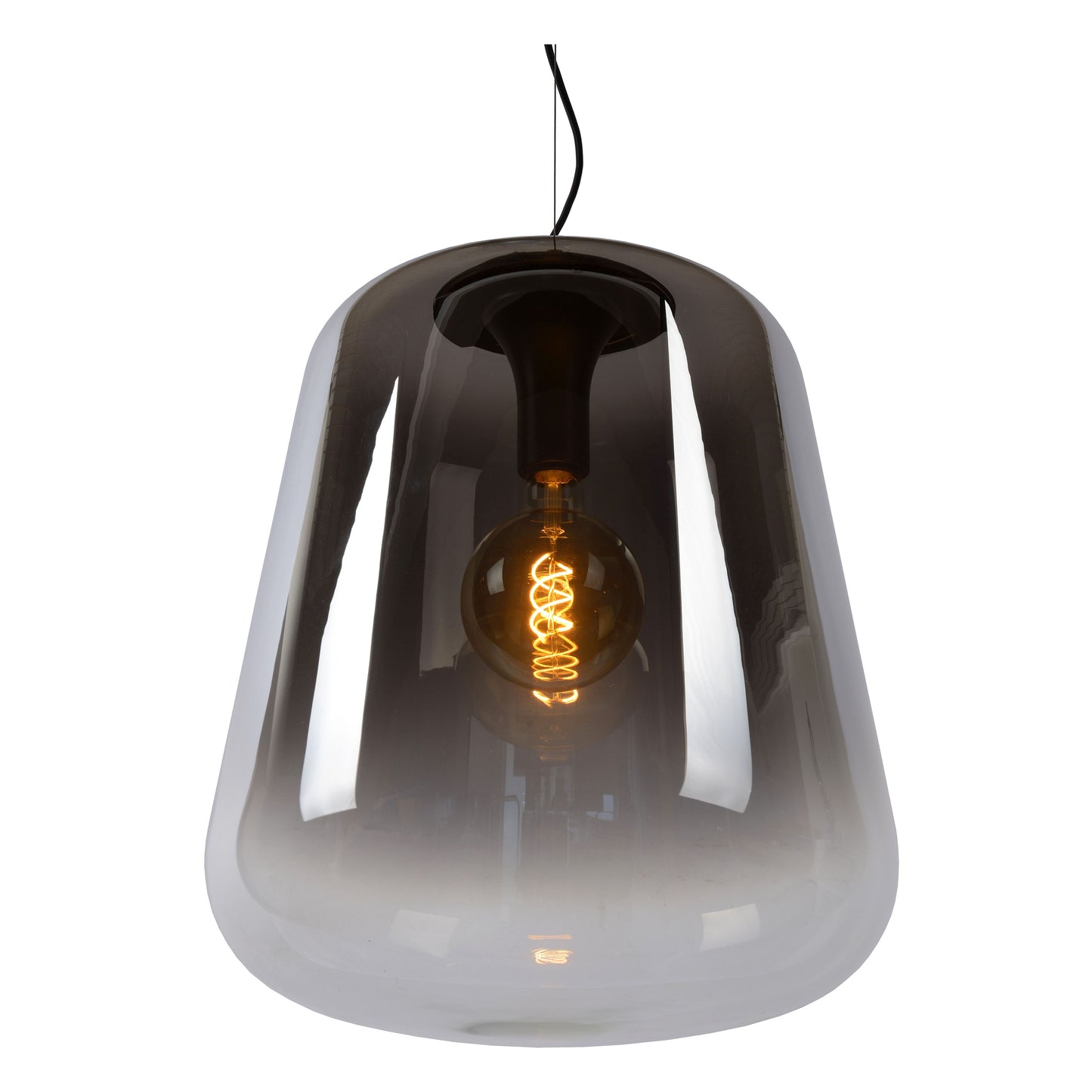 Lucide GLORIO - Pendant light - Ø 45 cm - 1xE27 - Black