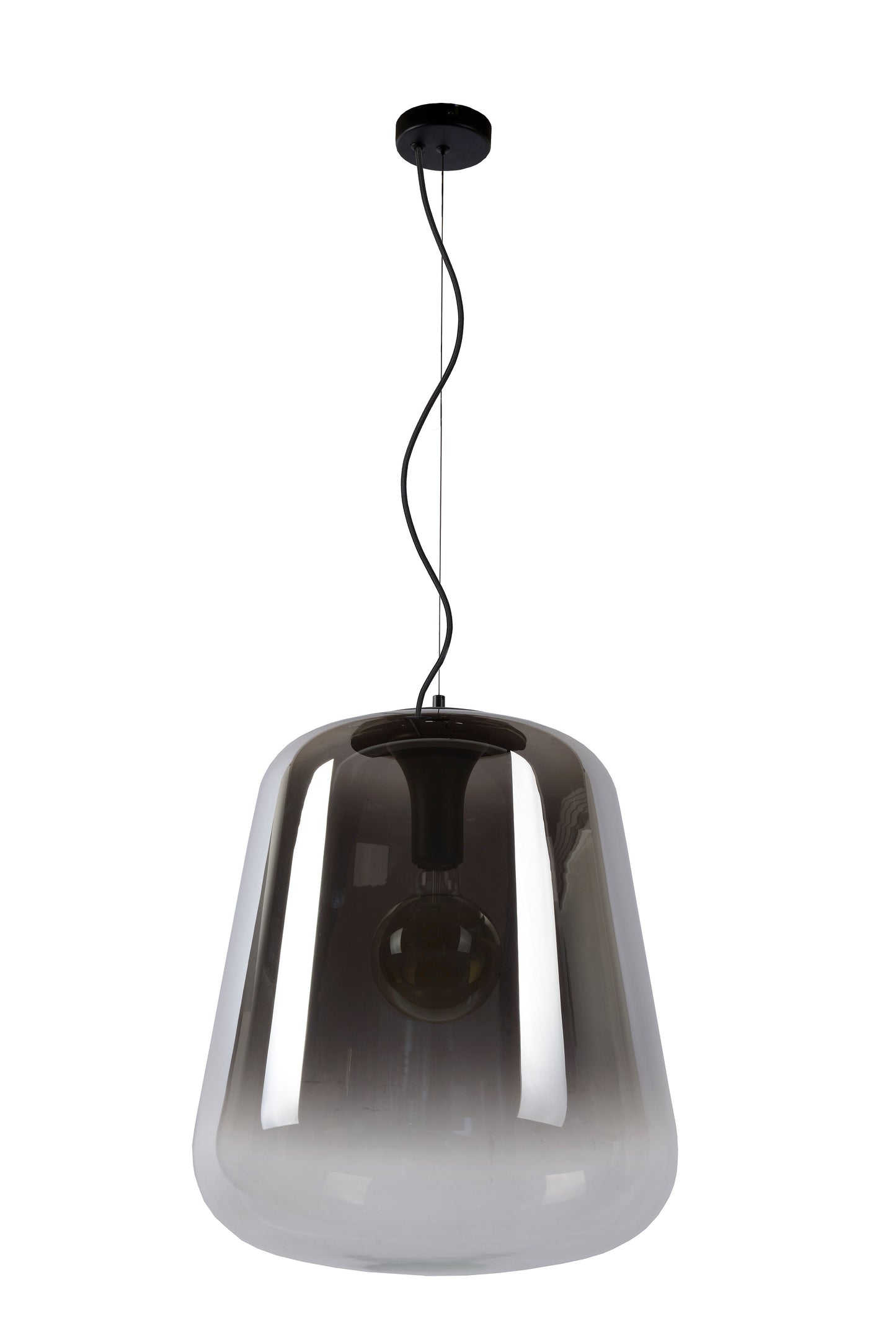 Lucide GLORIO - Pendant light - Ø 45 cm - 1xE27 - Black