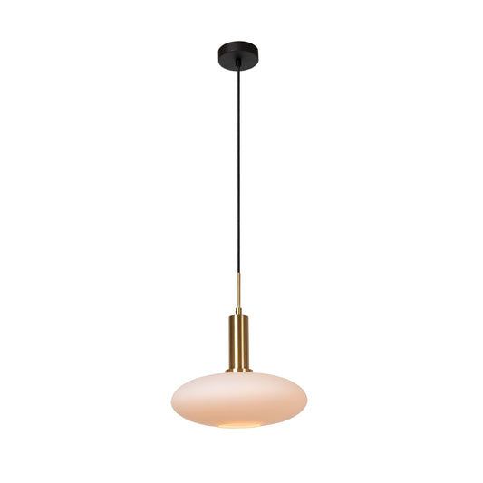 Lucide SINGALA - Pendant light - Ø 30 cm - 1xE27 - Matt Gold / Brass