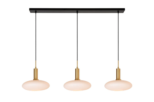 Lucide SINGALA - Pendant light - 3xE27 - Matt Gold / Brass