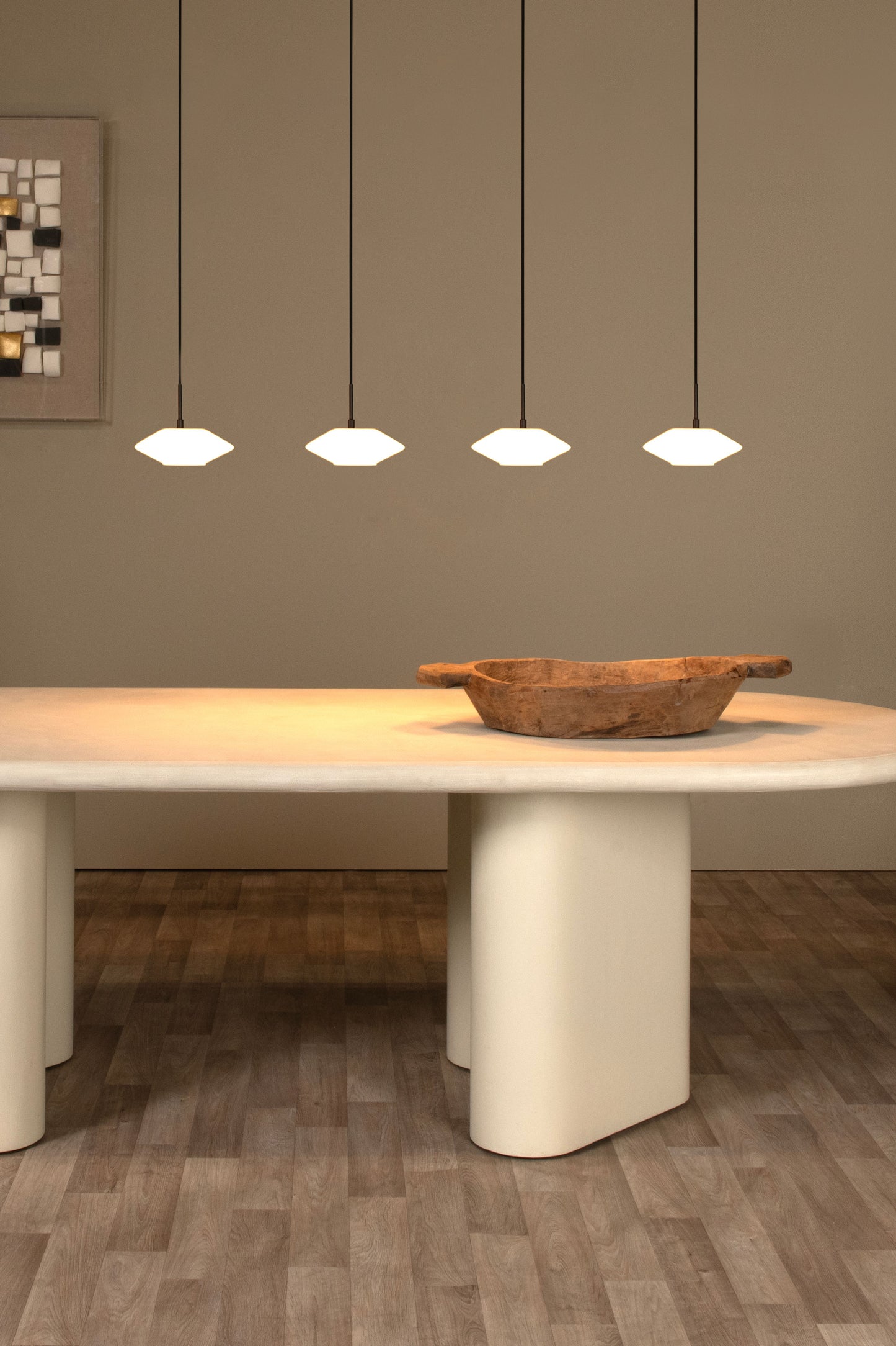 Lucide TREVOR - Pendant light - 4xG9 - Opal