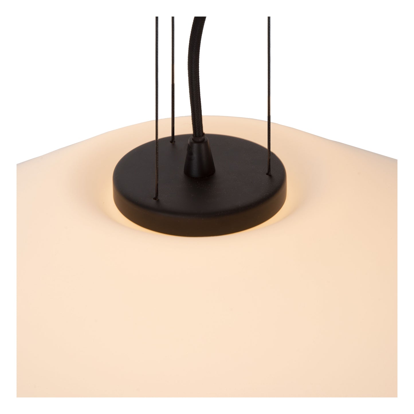 Lucide TREVOR - Pendant light - Ø 50 cm - 1xE27 - Opal