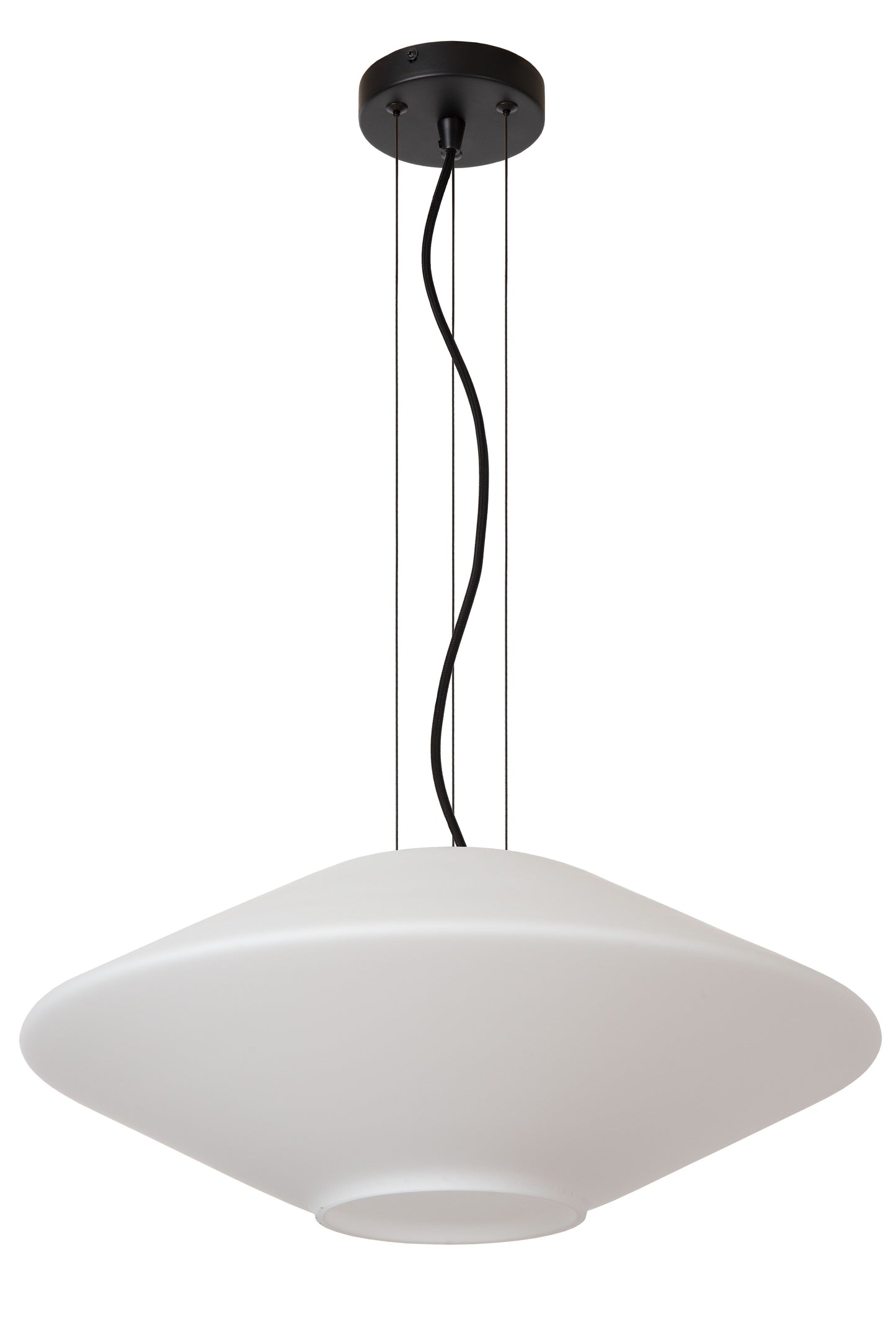 Lucide TREVOR - Pendant light - Ø 50 cm - 1xE27 - Opal