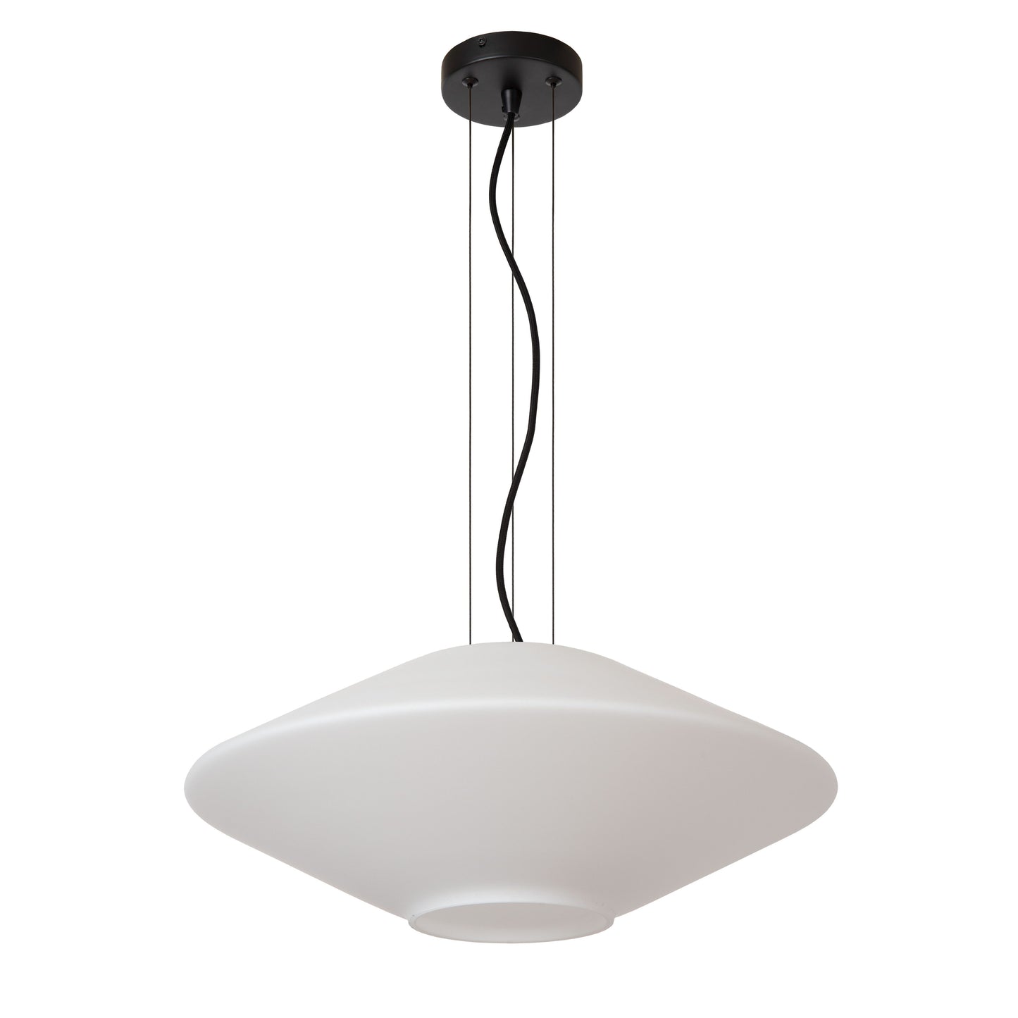 Lucide TREVOR - Pendant light - Ø 50 cm - 1xE27 - Opal