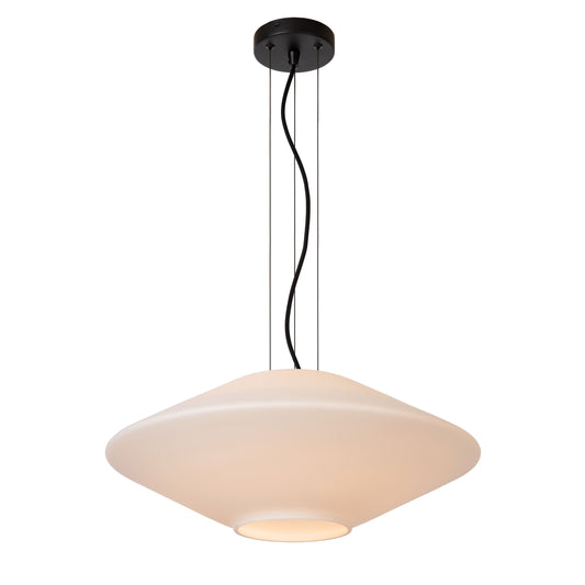 Lucide TREVOR - Pendant light - Ø 50 cm - 1xE27 - Opal