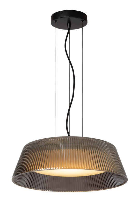 Lucide VIXI - Pendant light - Ø 45 cm - LED - 1x22,6W 2900K - Smoke Grey