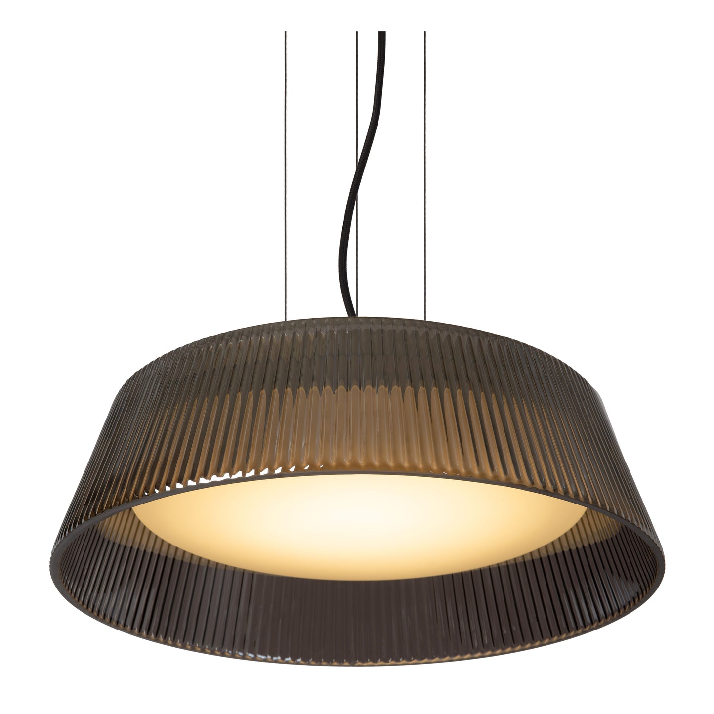 Lucide VIXI - Pendant light - Ø 45 cm - LED - 1x22,6W 2900K - Smoke Grey