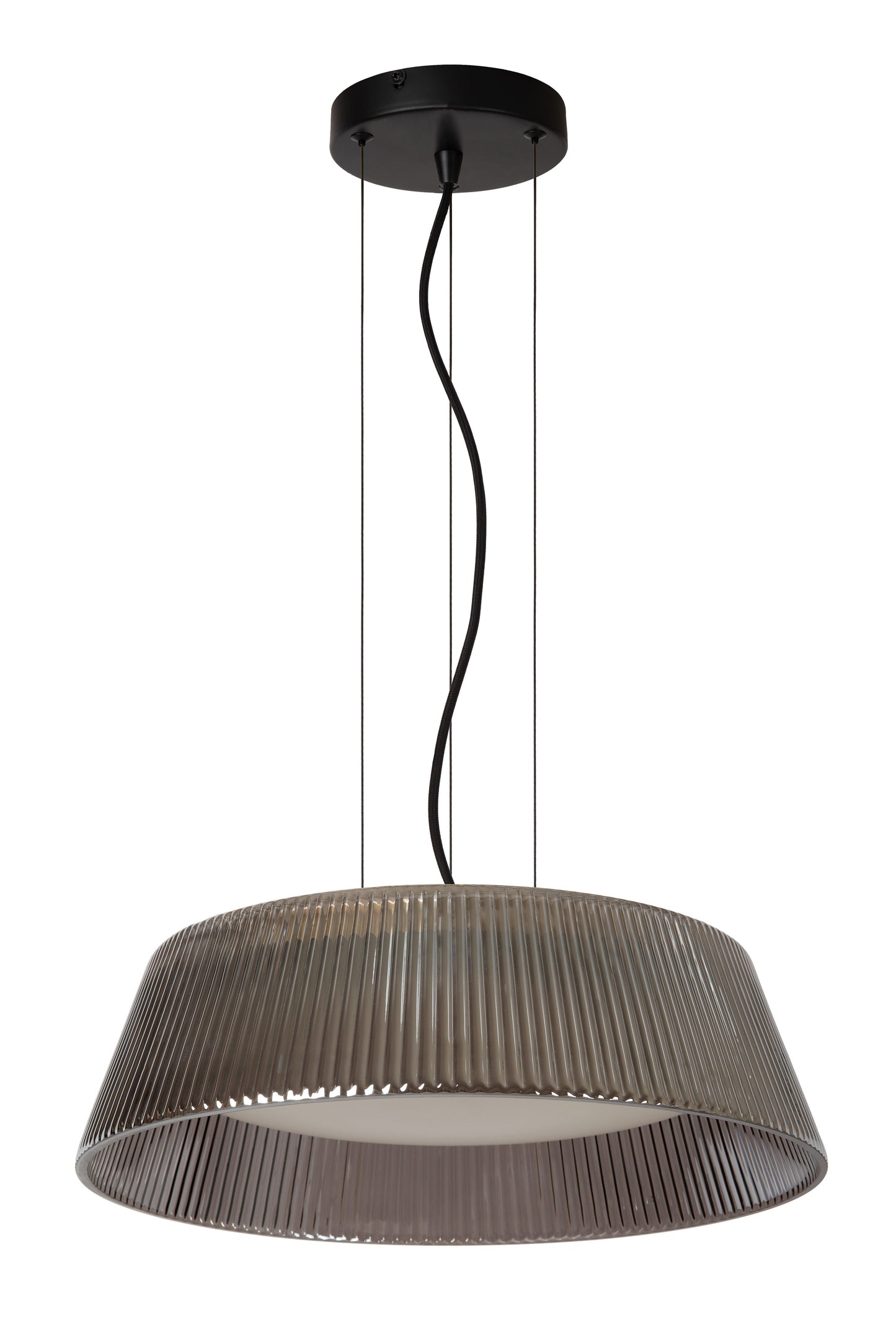 Lucide VIXI - Pendant light - Ø 45 cm - LED - 1x22,6W 2900K - Smoke Grey