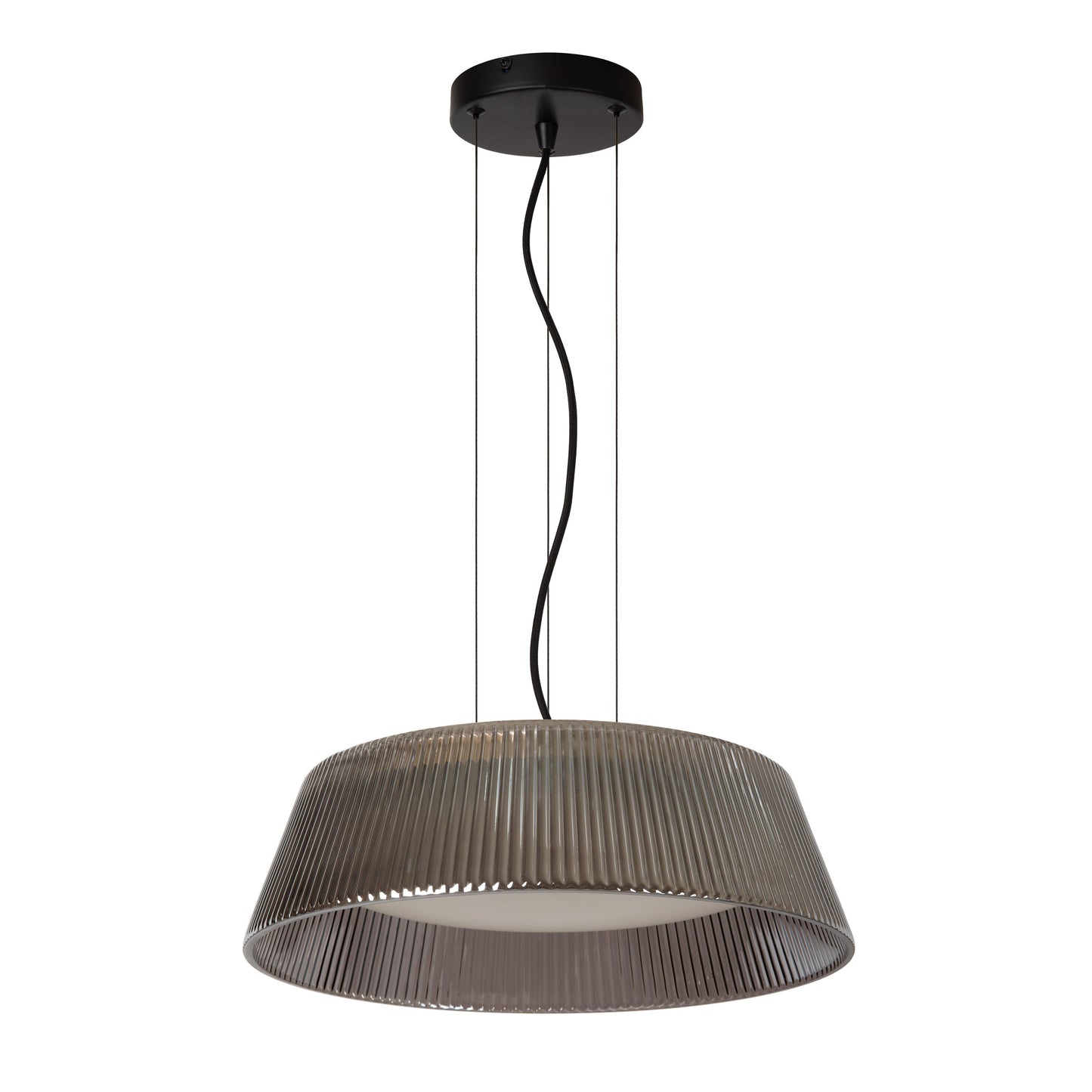 Lucide VIXI - Pendant light - Ø 45 cm - LED - 1x22,6W 2900K - Smoke Grey