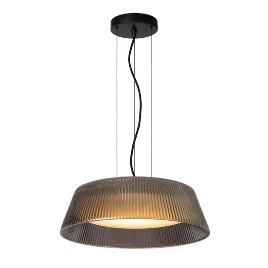 Lucide VIXI - Pendant light - Ø 45 cm - LED - 1x22,6W 2900K - Smoke Grey