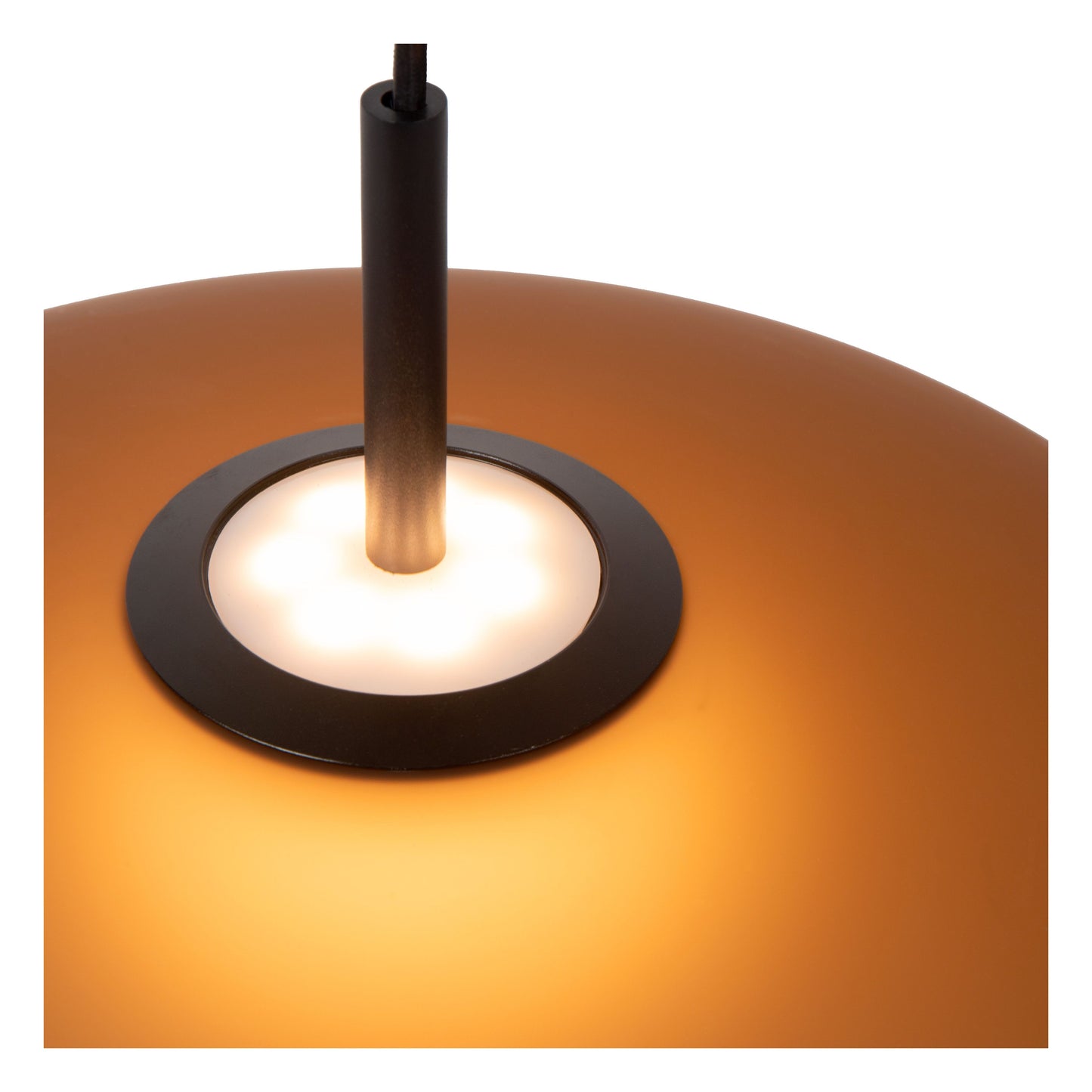 Lucide MENGA - Pendant light - Ø 40 cm - LED Dim. - 1x12W 2700K - Amber