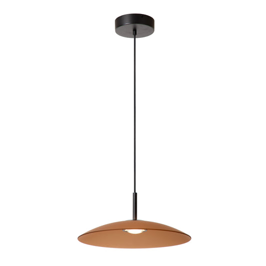 Lucide MENGA - Pendant light - Ø 40 cm - LED Dim. - 1x12W 2700K - Amber