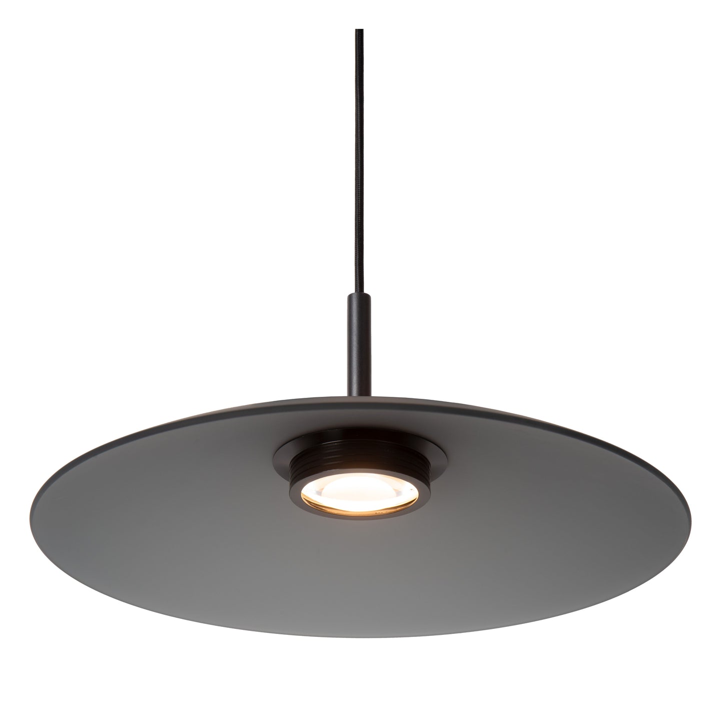 Lucide MENGA - Pendant light - Ø 40 cm - LED Dim. - 1x12W 2700K - Smoke Grey