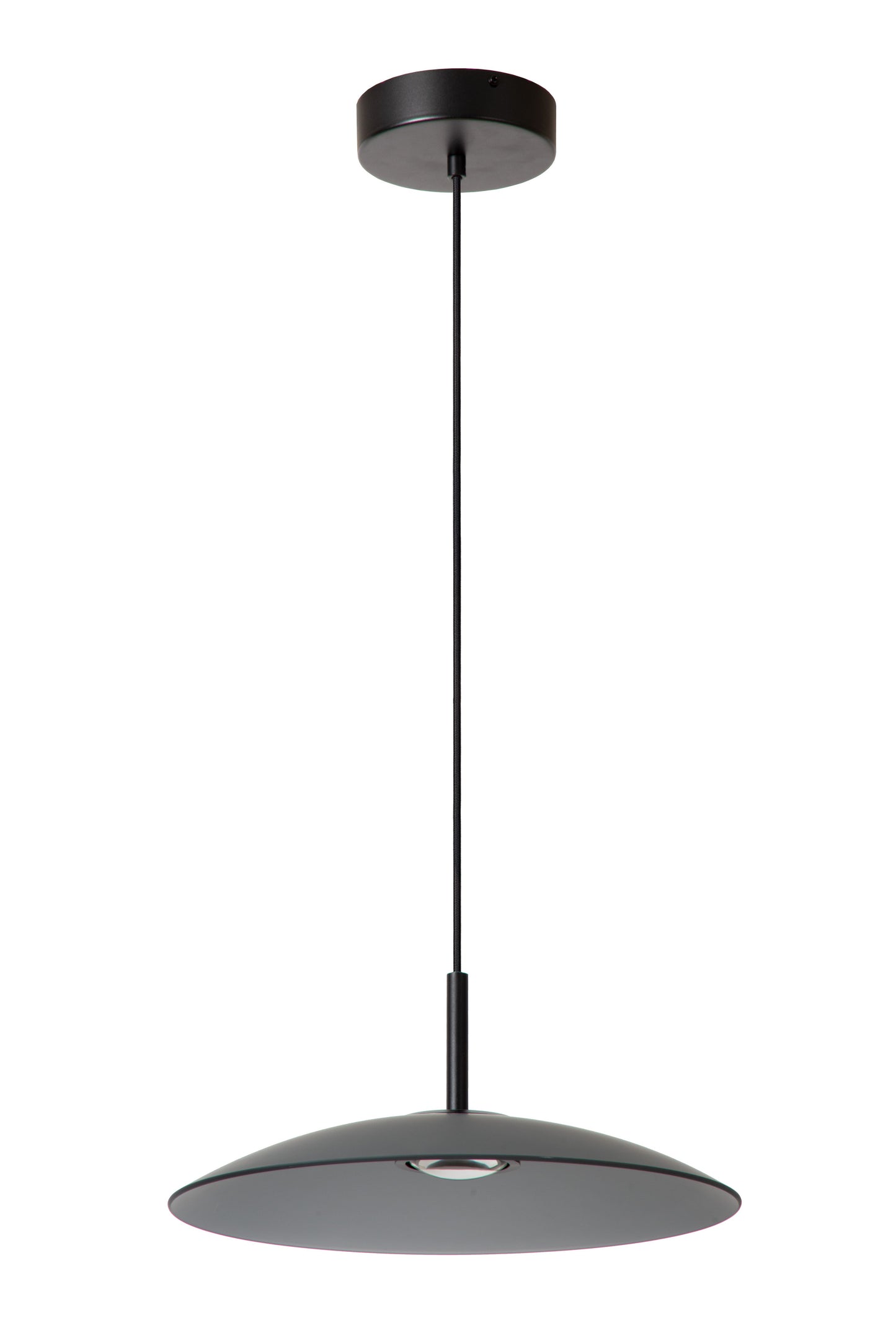 Lucide MENGA - Pendant light - Ø 40 cm - LED Dim. - 1x12W 2700K - Smoke Grey