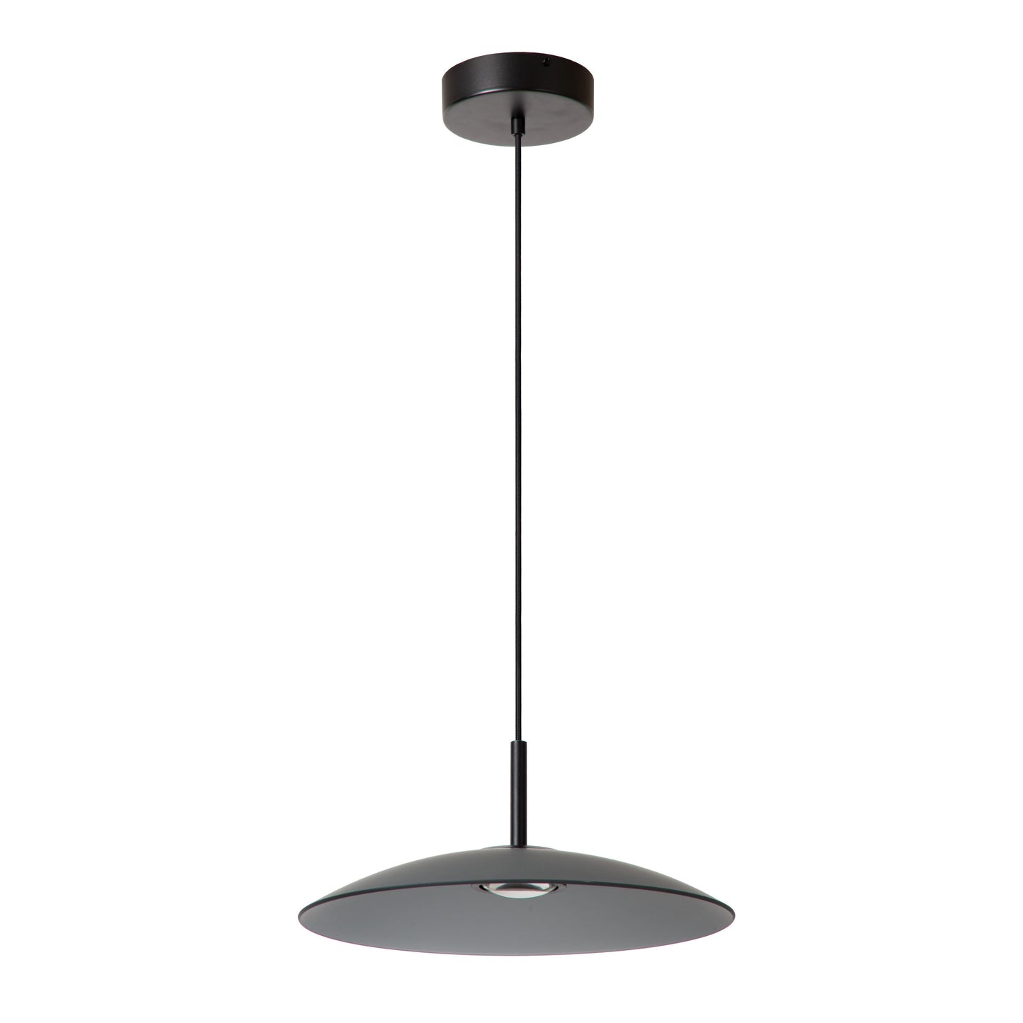 Lucide MENGA - Pendant light - Ø 40 cm - LED Dim. - 1x12W 2700K - Smoke Grey