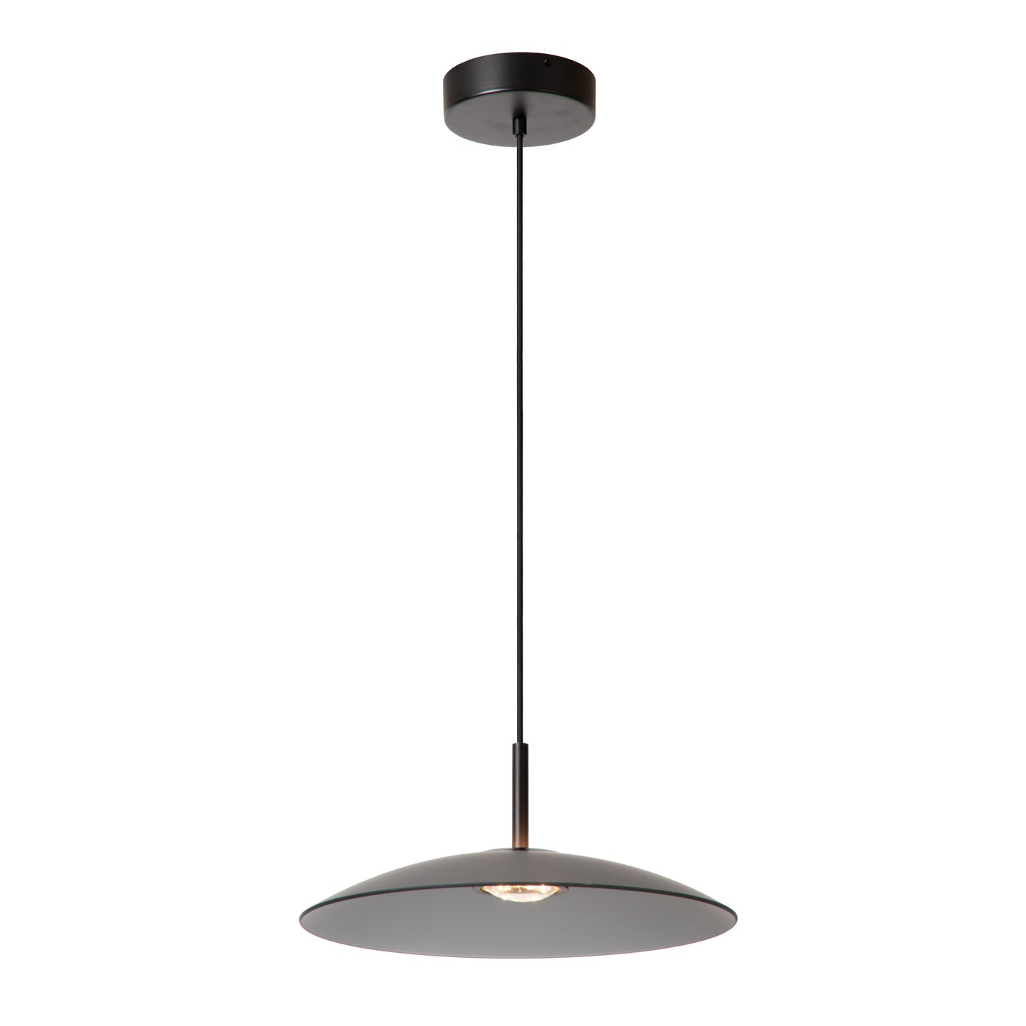 Lucide MENGA - Pendant light - Ø 40 cm - LED Dim. - 1x12W 2700K - Smoke Grey