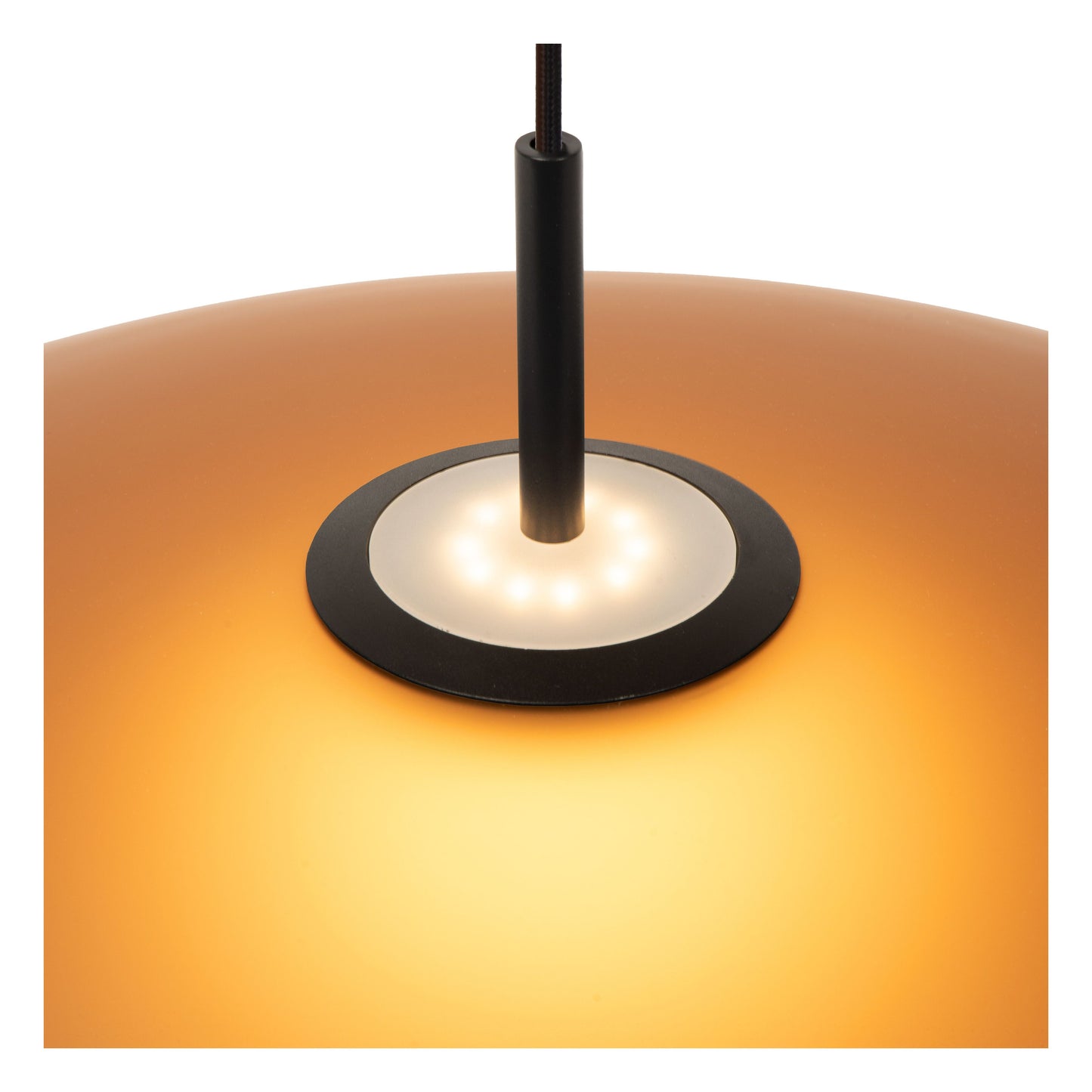 Lucide MENGA - Pendant light - Ø 60 cm - LED Dim. - 1x18,6W 2700K - Amber