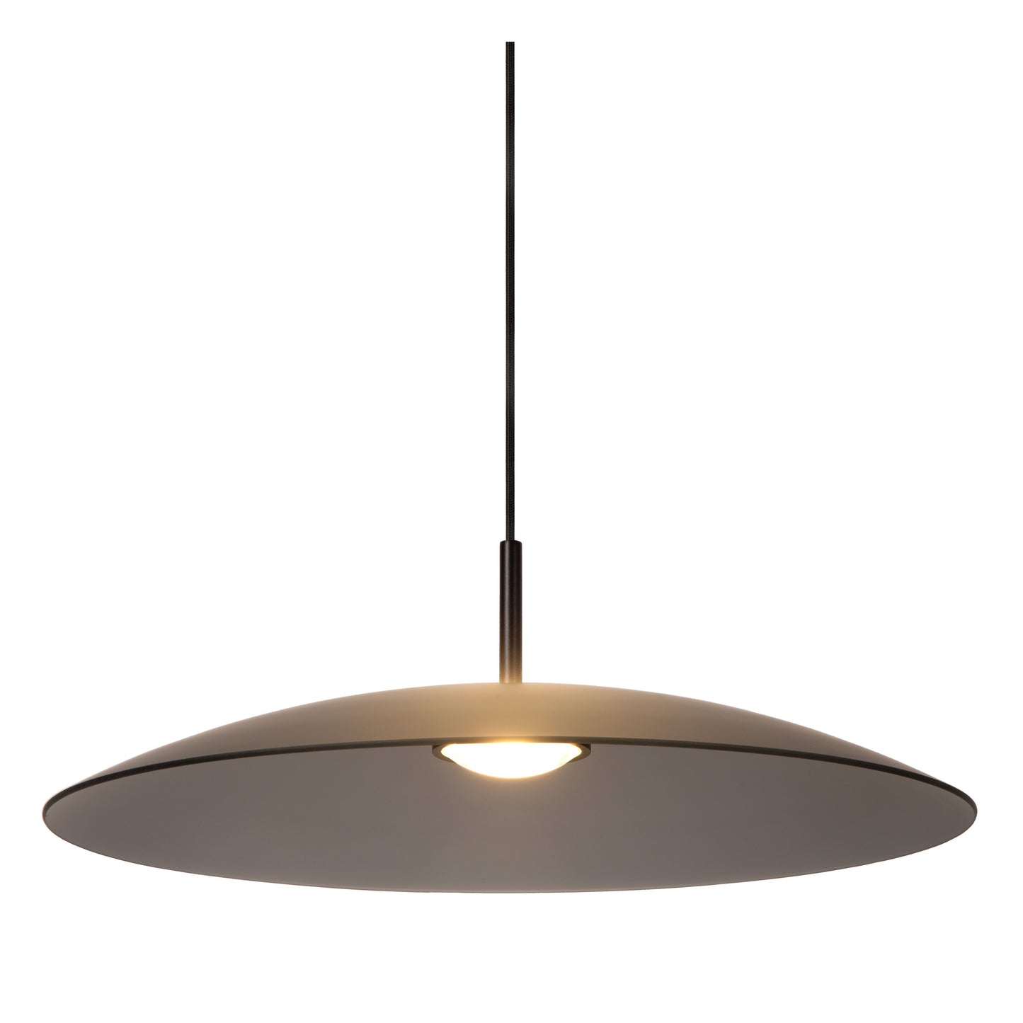 Lucide MENGA - Pendant light - Ø 60 cm - LED Dim. - 1x18,6W 2700K - Smoke Grey