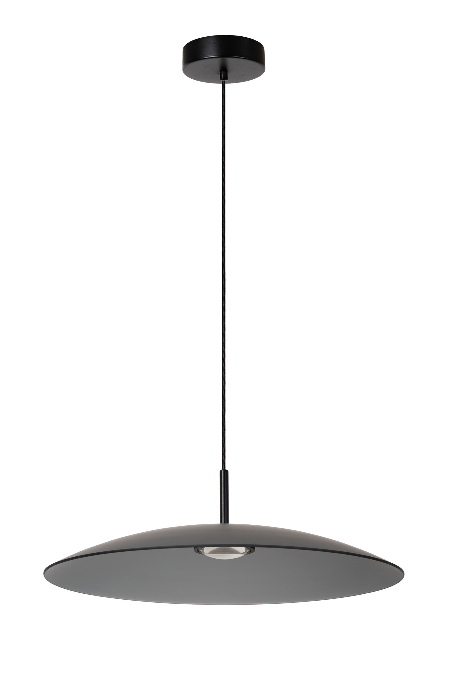 Lucide MENGA - Pendant light - Ø 60 cm - LED Dim. - 1x18,6W 2700K - Smoke Grey