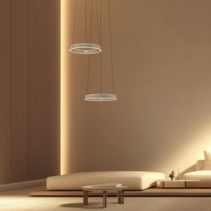Pure E-Loop - Pendant Light - Bronce - By Paul Neuhaus - (2550-97)
