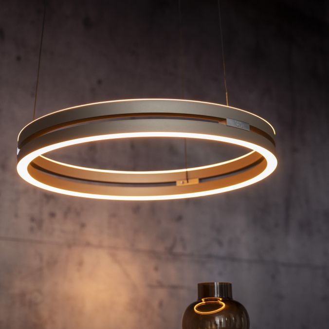 Pure E-Loop - Pendant Light - Bronce - By Paul Neuhaus - (2550-97)