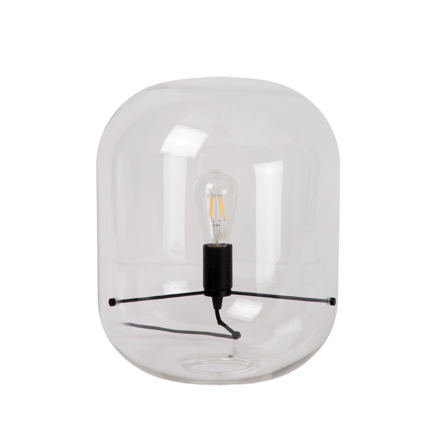 Lucide VITRO - Table lamp - Ø 35 cm - 1xE27 - Transparant