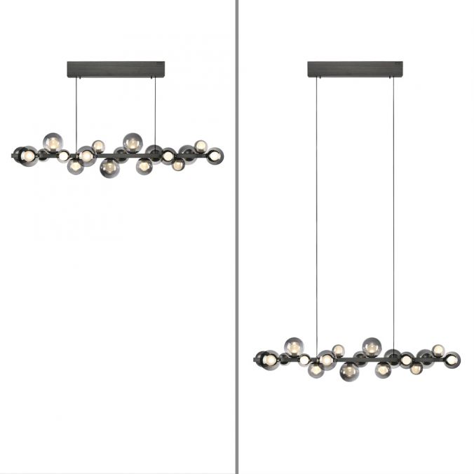 Pure E-Popup - LED Pendant Light - Grey - By Paul Neuhaus - (2557-15)