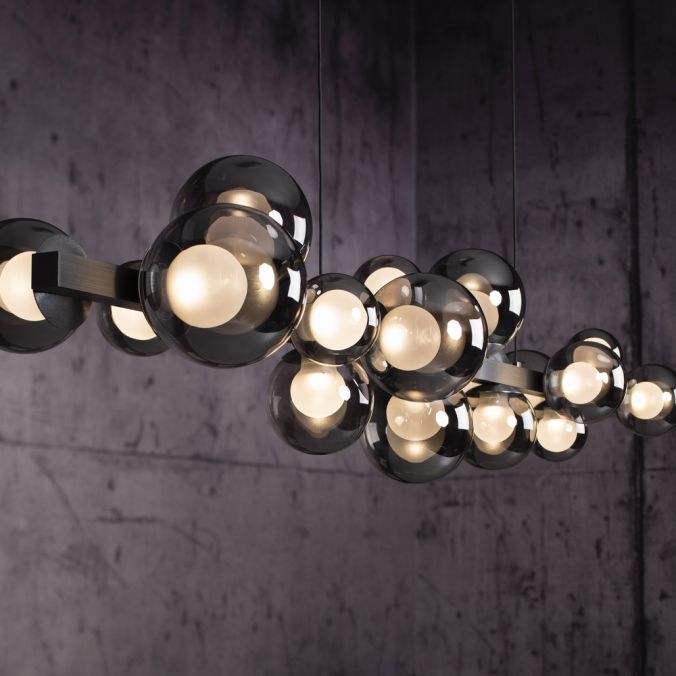 Pure E-Popup - LED Pendant Light - Grey - By Paul Neuhaus - (2557-15)