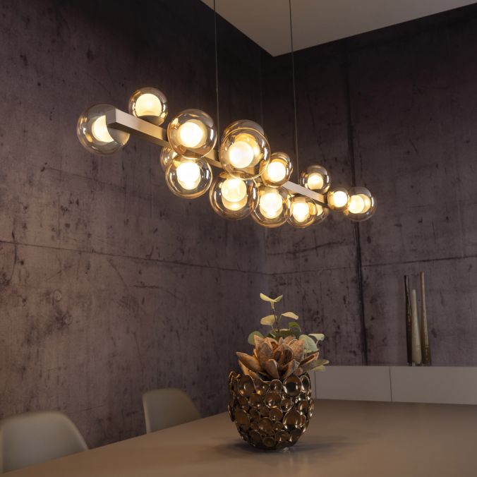 Pure E-Popup - LED Pendant Light - Bronze - By Paul Neuhaus - (2557-97)