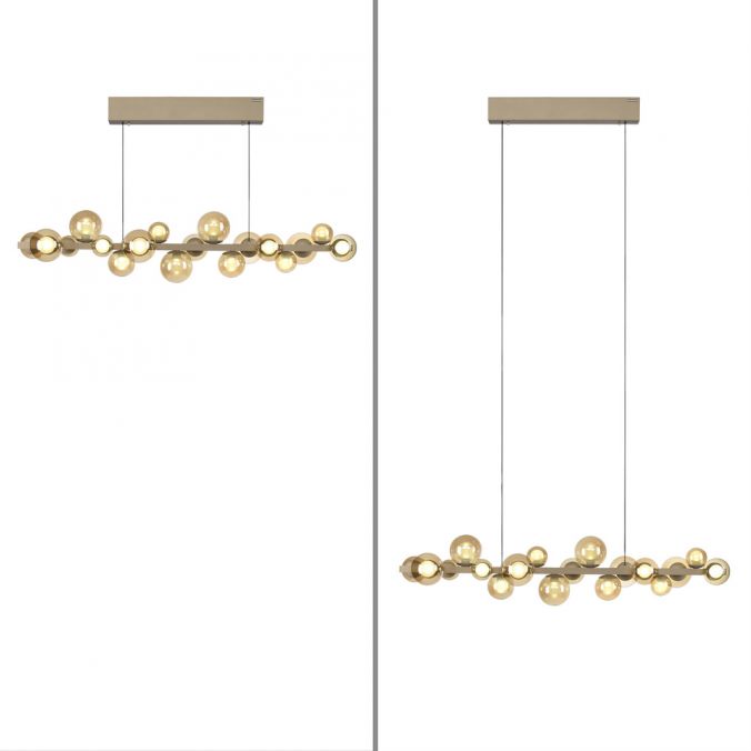 Pure E-Popup - LED Pendant Light - Bronze - By Paul Neuhaus - (2557-97)