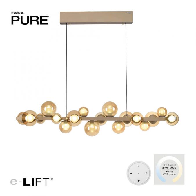 Pure E-Popup - LED Pendant Light - Bronze - By Paul Neuhaus - (2557-97)