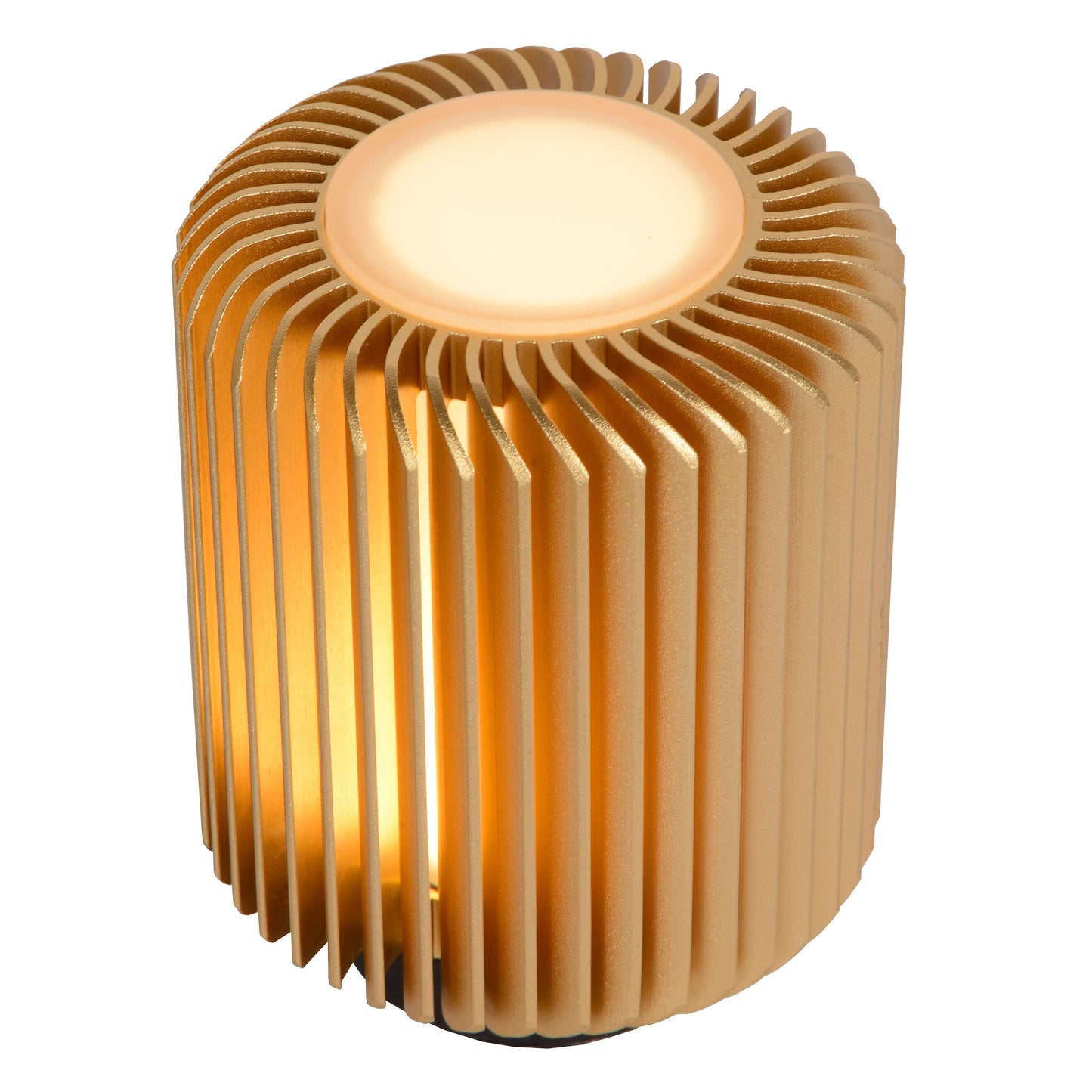 Lucide TURBIN - Table lamp - Ø 10,6 cm - LED - 1x5W 3000K - Matt Gold / Brass