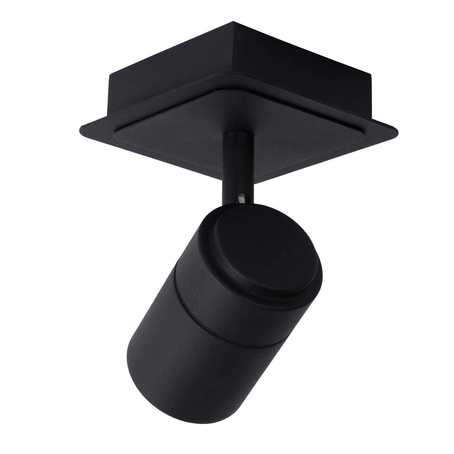 Lucide LENNERT - Ceiling spotlight Bathroom - LED Dim. - GU10 - 1x5W 3000K - IP44 - Black