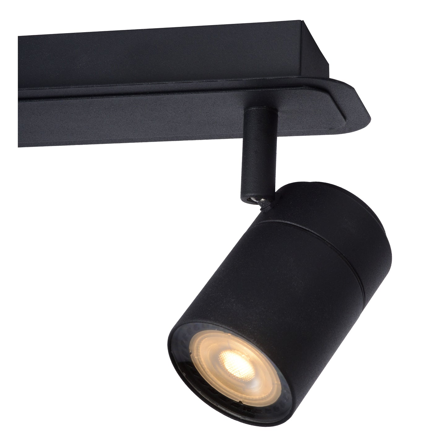 Lucide LENNERT - Ceiling spotlight Bathroom - LED Dim. - GU10 - 2x5W 3000K - IP44 - Black