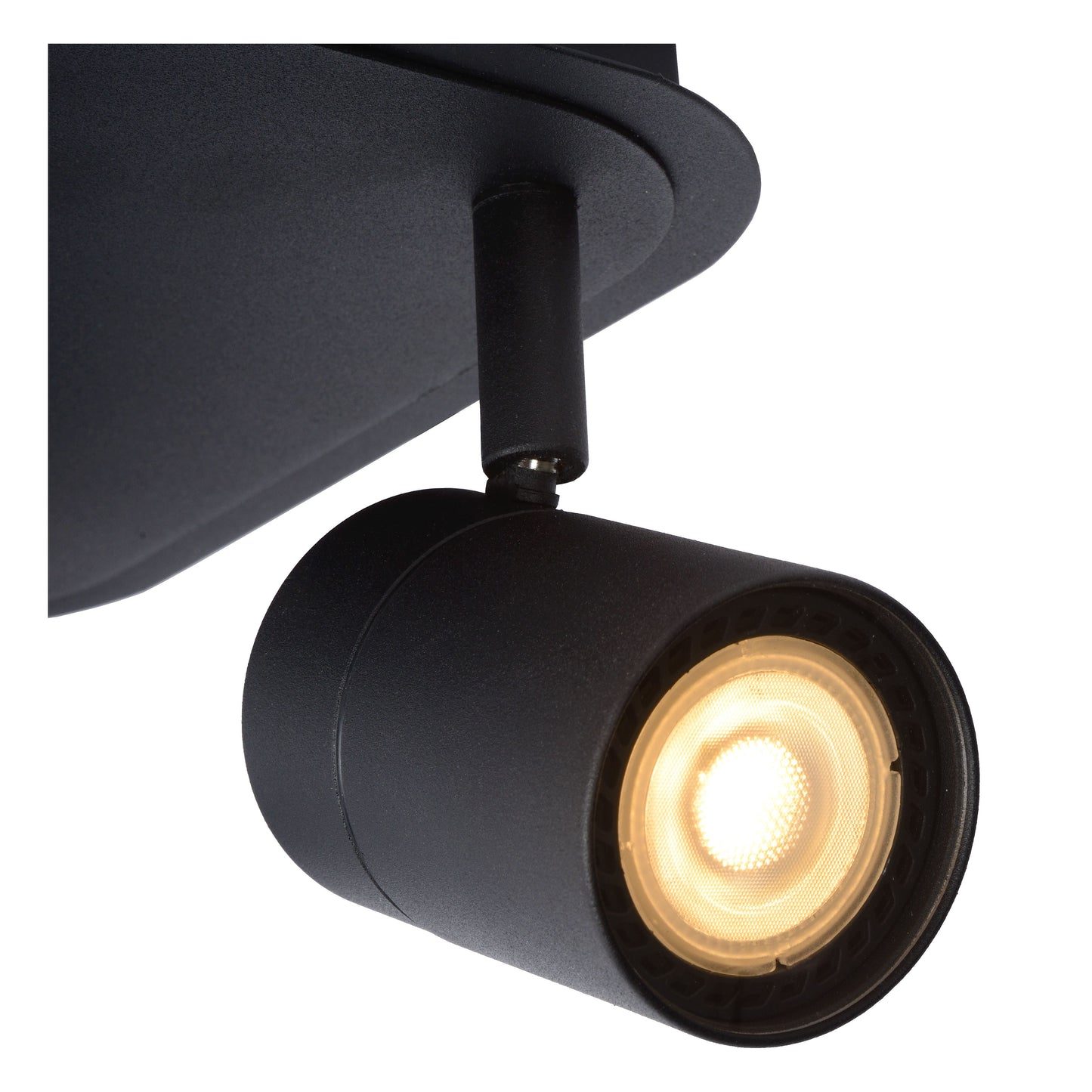 Lucide LENNERT - Ceiling spotlight Bathroom - LED Dim. - GU10 - 4x5W 3000K - IP44 - Black