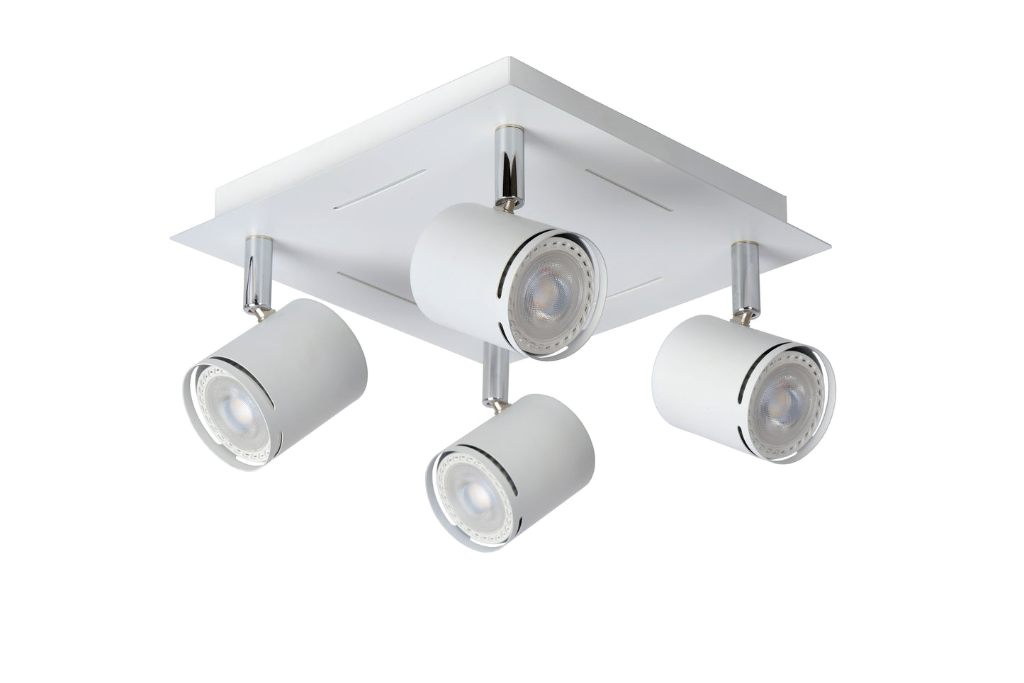 Lucide RILOU - Ceiling spotlight - LED Dim. - GU10 - 4x5W 3000K - White