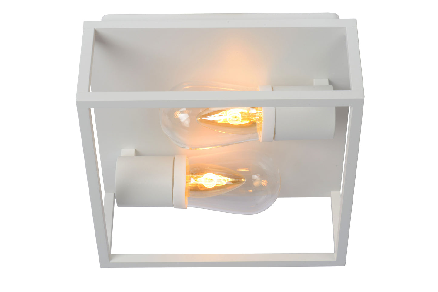 Lucide CARLYN - Flush ceiling light Bathroom - 2xE14 - IP54 - White