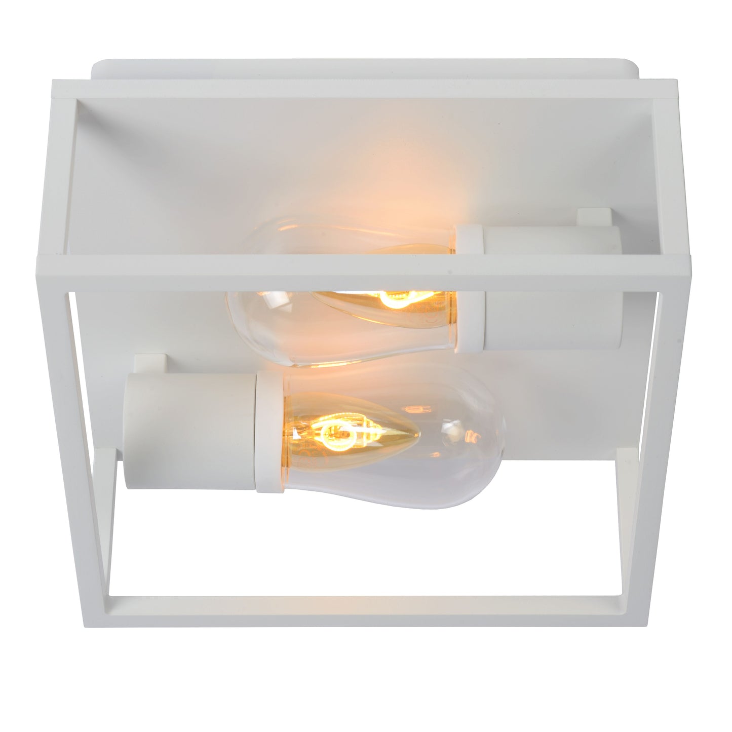 Lucide CARLYN - Flush ceiling light Bathroom - 2xE14 - IP54 - White