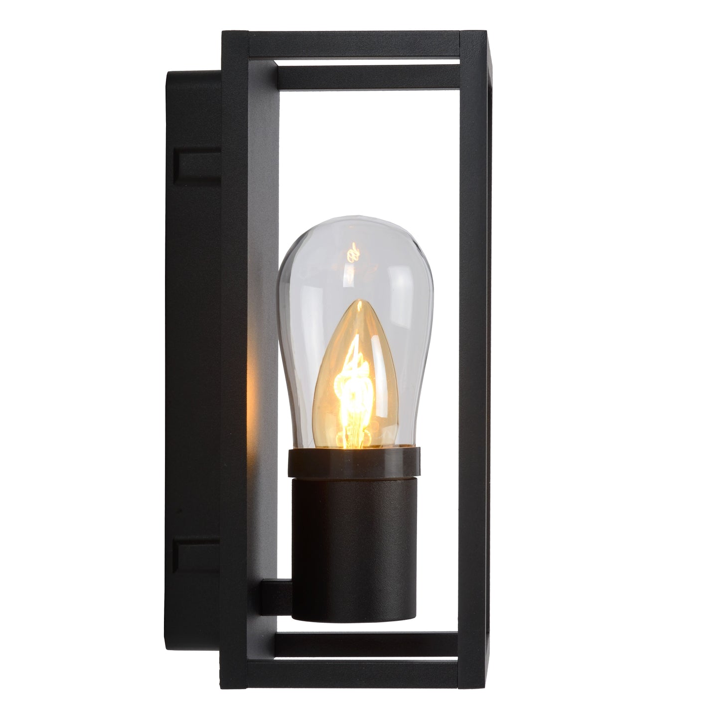 Lucide CARLYN - Wall light Bathroom - 1xE14 - IP54 - Black