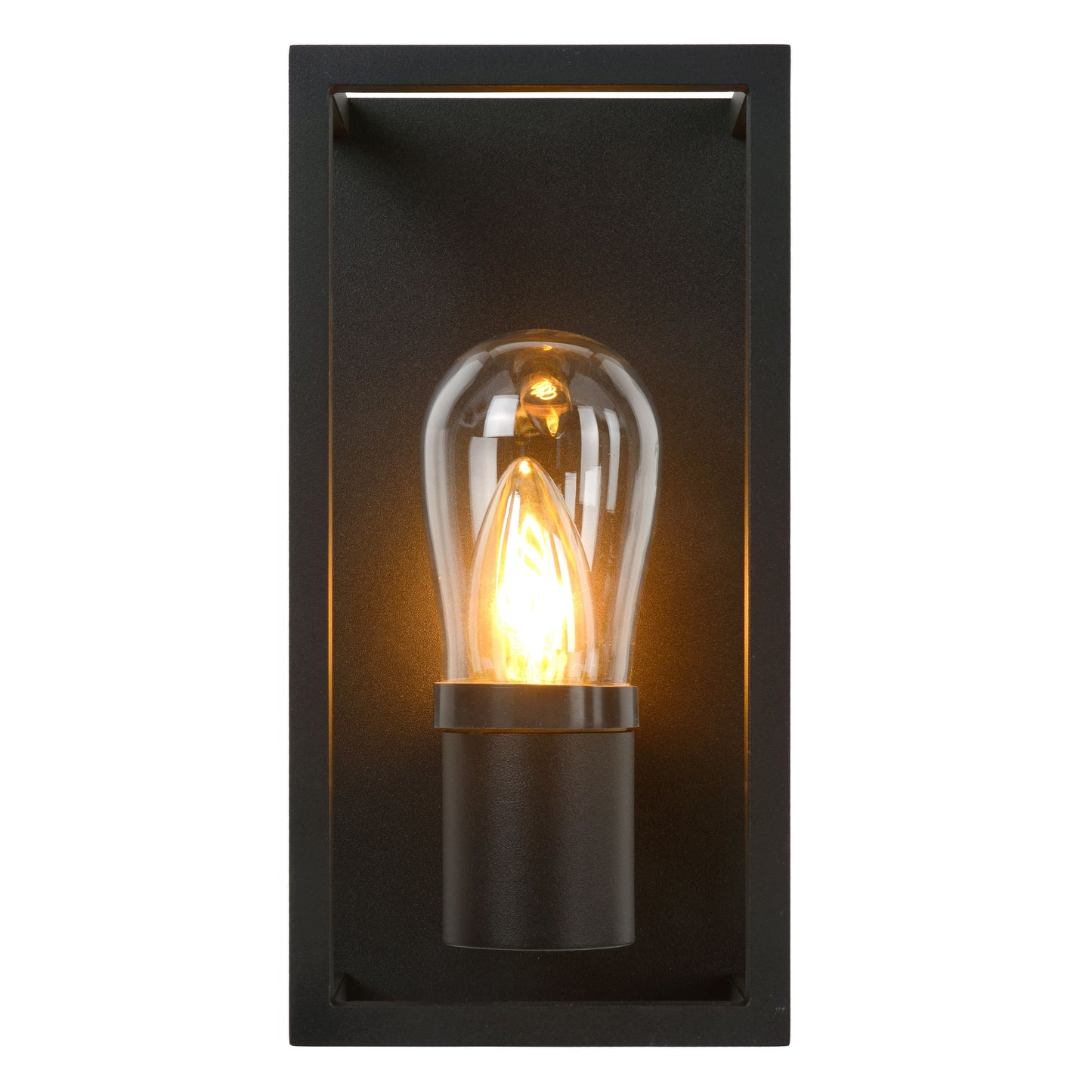 Lucide CARLYN - Wall light Bathroom - 1xE14 - IP54 - Black